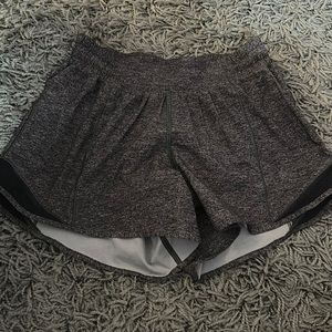 lululemon grey hotty hot shorts